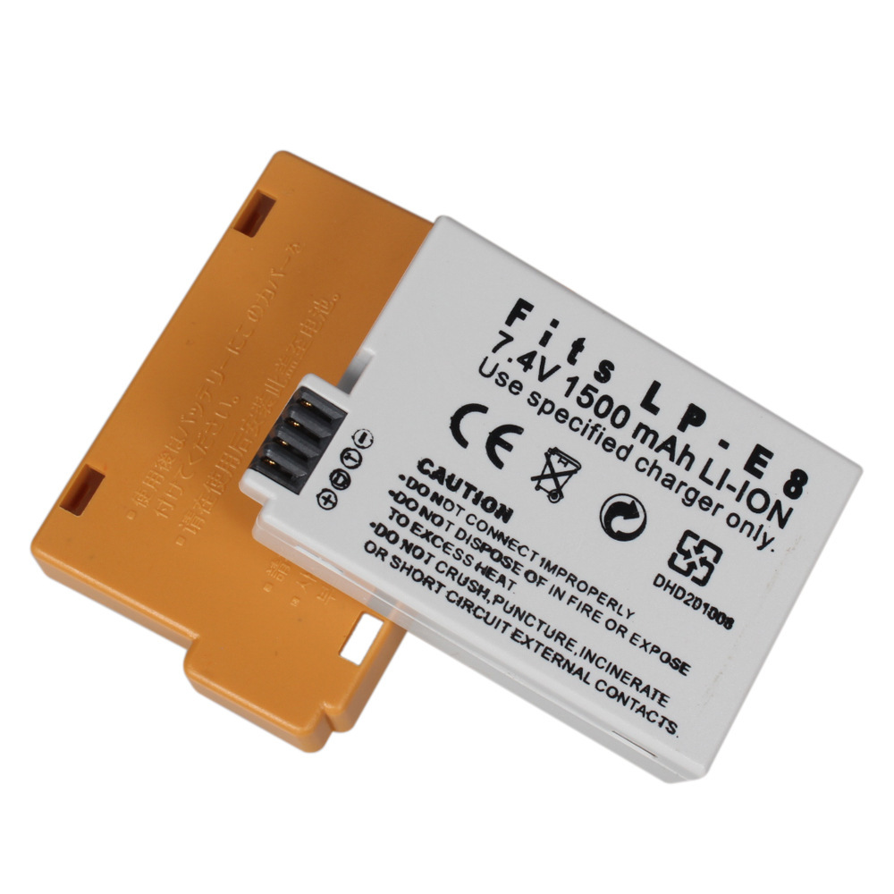 佳能eos 550d 600d相机电池 lp-e8锂电池1500mah|f13584