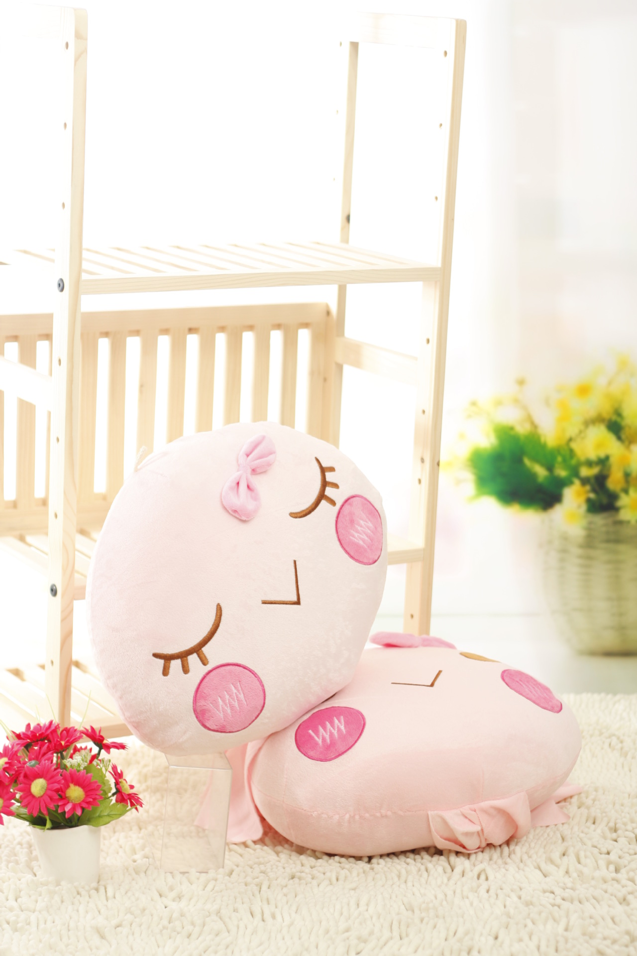 厂家直销 批发晴天娃娃靠垫卡通好心情大号抱枕晴天宝宝抱枕