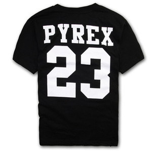 2013夏季经典嘻哈爆款pyrex 宗教字母23号纯棉短袖t恤一件代发