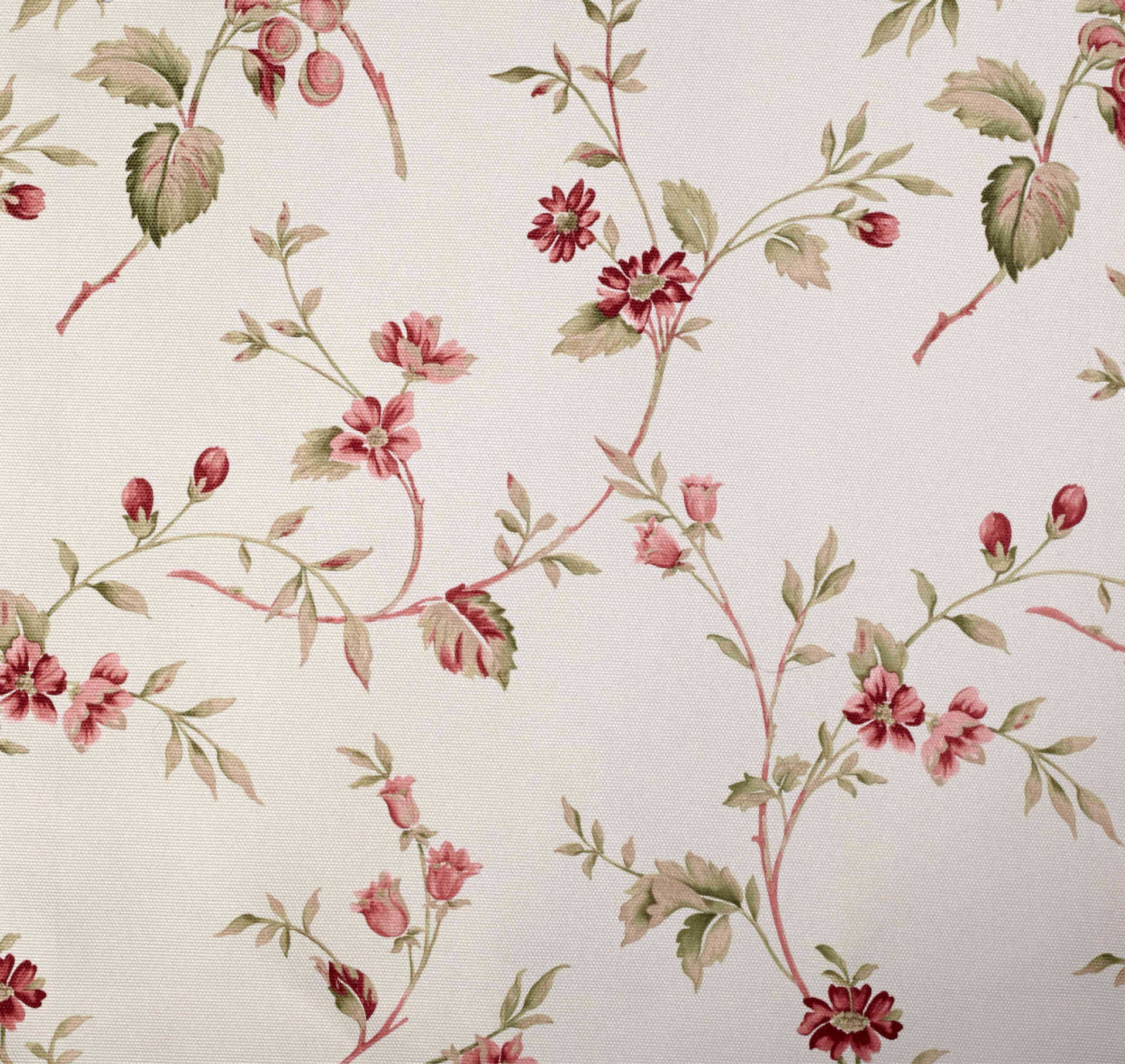 浙江杭州小碎花加厚印花布帆布面料桌布抱枕坐垫沙发布料田园靠垫抱枕