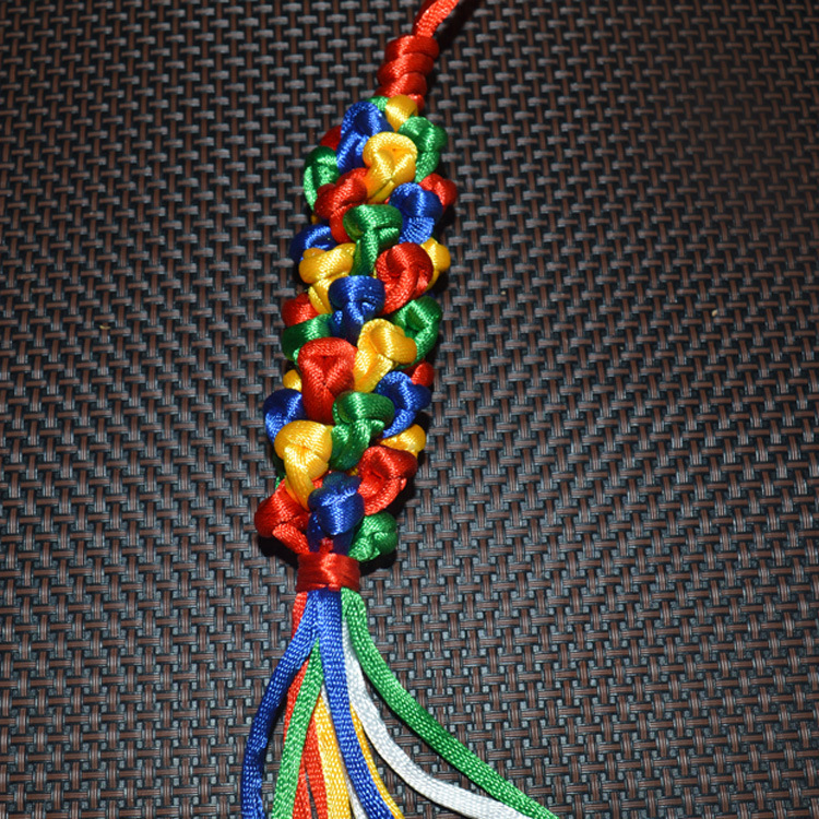 新款五彩丝线转花金刚结饰品,藏式车挂 端午节必备 出行必备