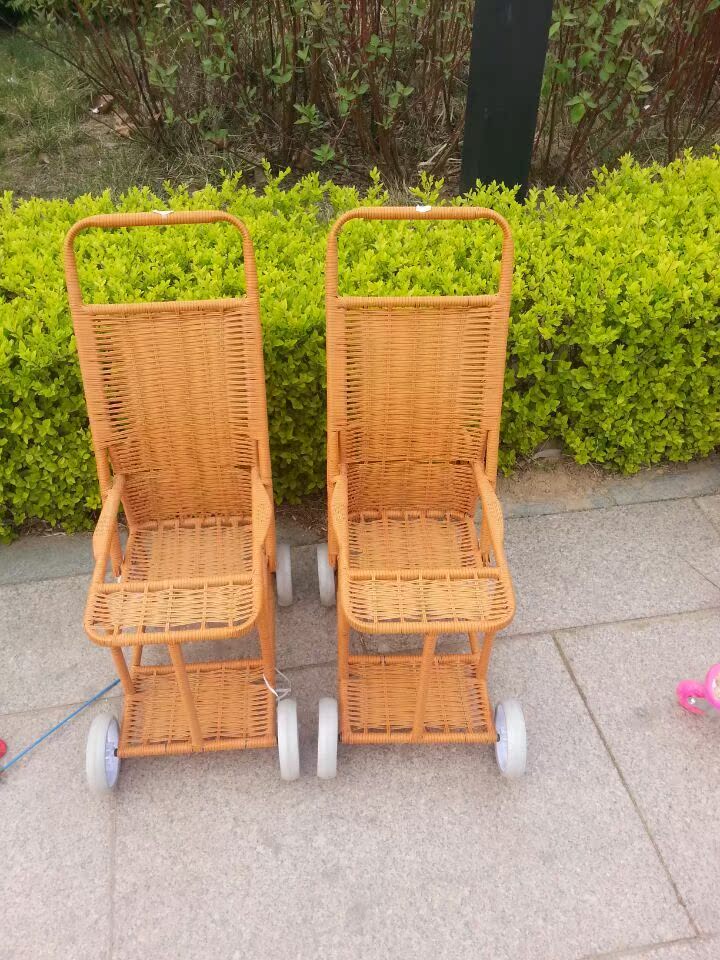 竹编车 婴儿推车