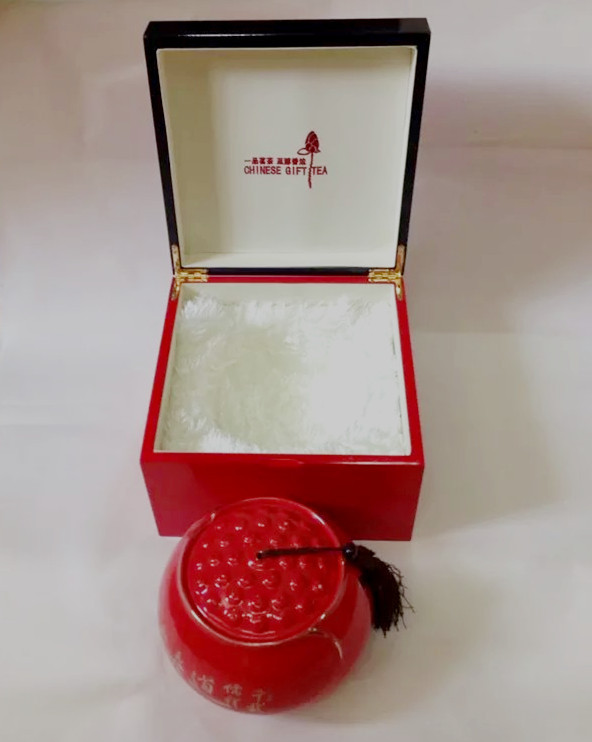 厂家 茶叶包装礼品盒批发 一鹭莲升木盒 陶瓷茶叶罐 可定制logo