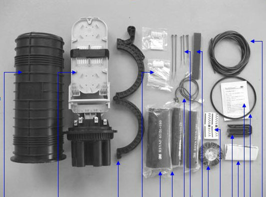 光缆接续盒安装图图片