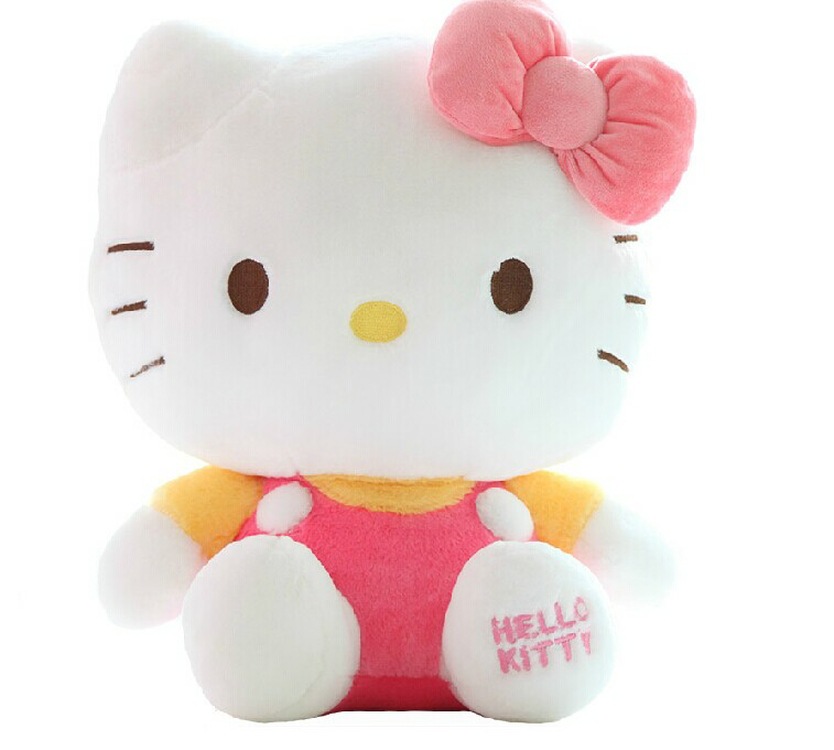 批发hellokitty凯蒂猫毛绒公仔玩偶 可爱kat饼干猫毛绒玩具