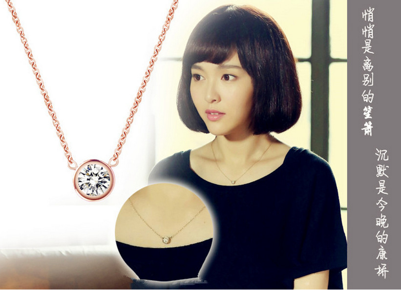 明星饰品批发 何以笙箫默赵默笙唐嫣同款 韩版锁骨项链 短款套链