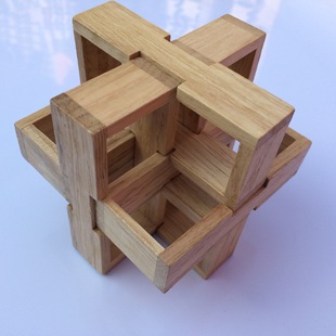 抽屉锁 新款孔明锁 鲁班锁 地摊玩具热卖 大号木质古典成人玩具