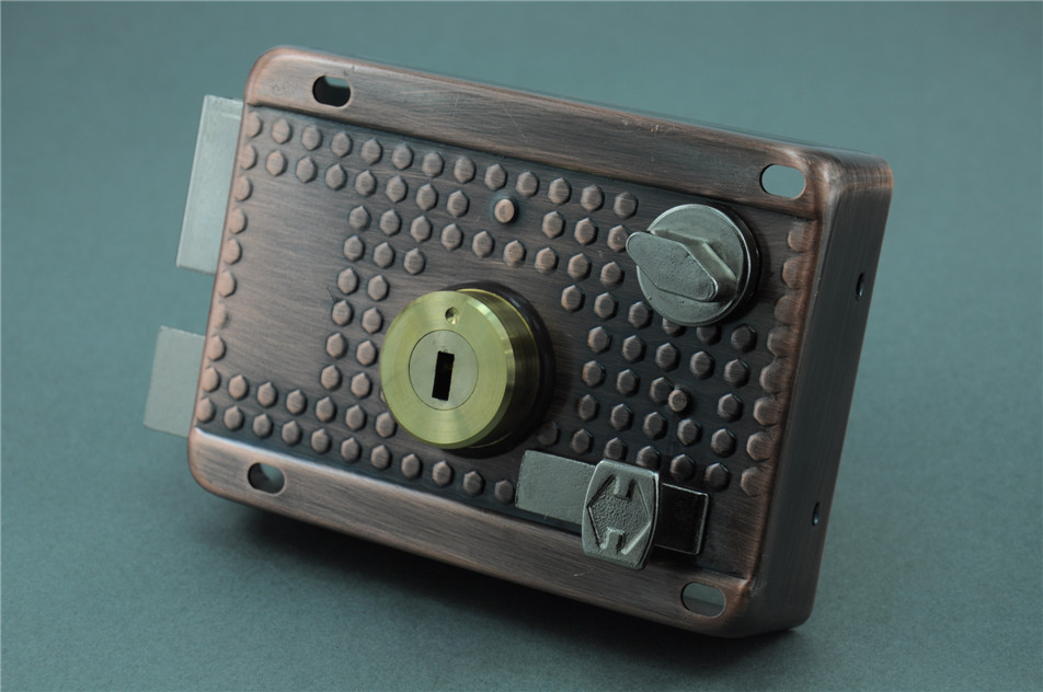 厂家直销批发 外装门锁 老式防盗门锁机械门锁 全铜锁芯 免费拿样