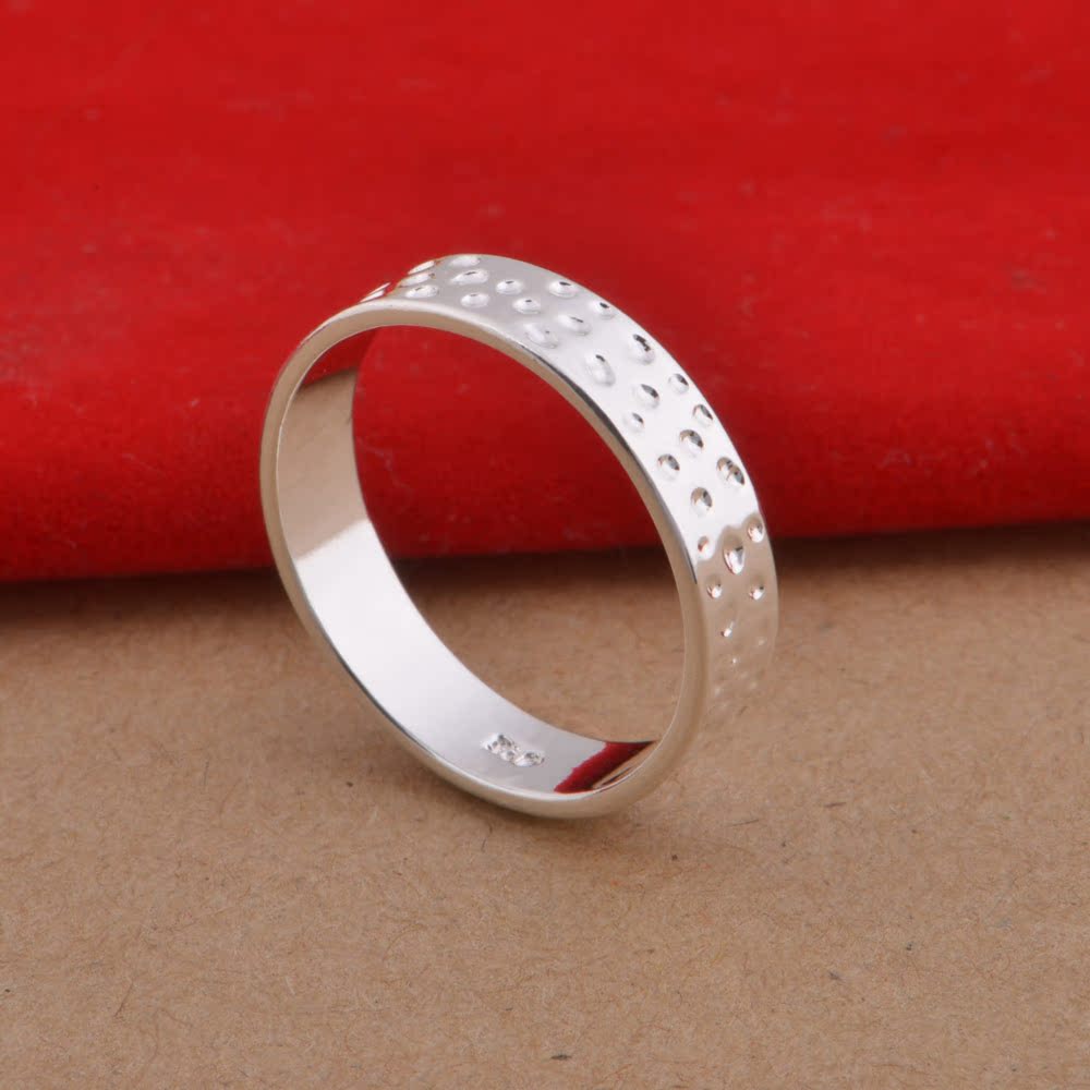 外贸饰品批发 925纯银 镀银戒指 韩版简约戒指 大量现货