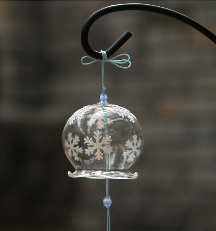 厂家直销混批吹制玻璃吊饰 彩绘礼物风铃 创意礼品日式玻璃工艺品