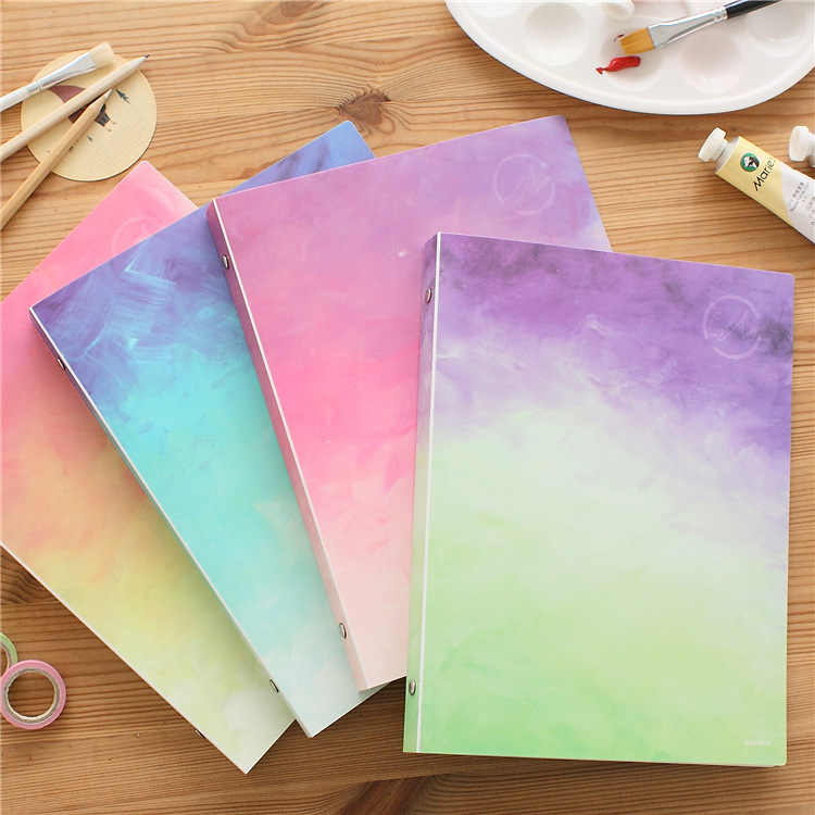 苏铁时光原创-珊瑚海 活页本新款a5商务通用本可爱萌物32k计划本