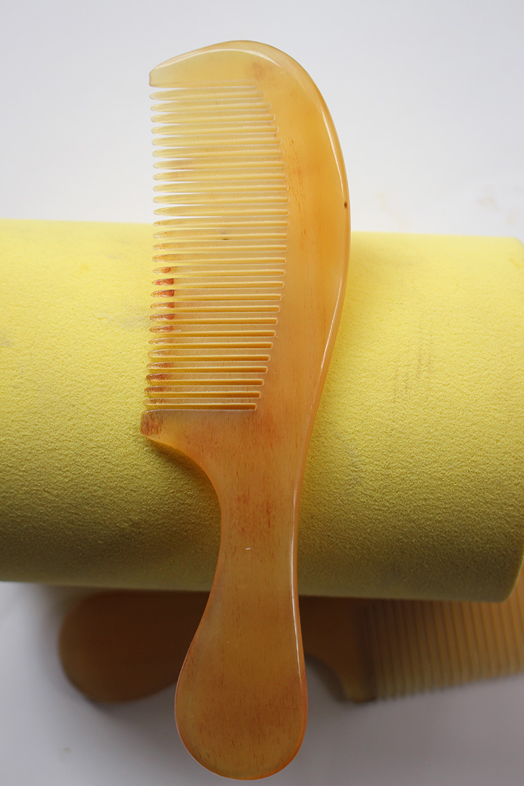 特价批发 正宗黄水牛精品牛角梳 防脱发断发养发护发保健牛角梳