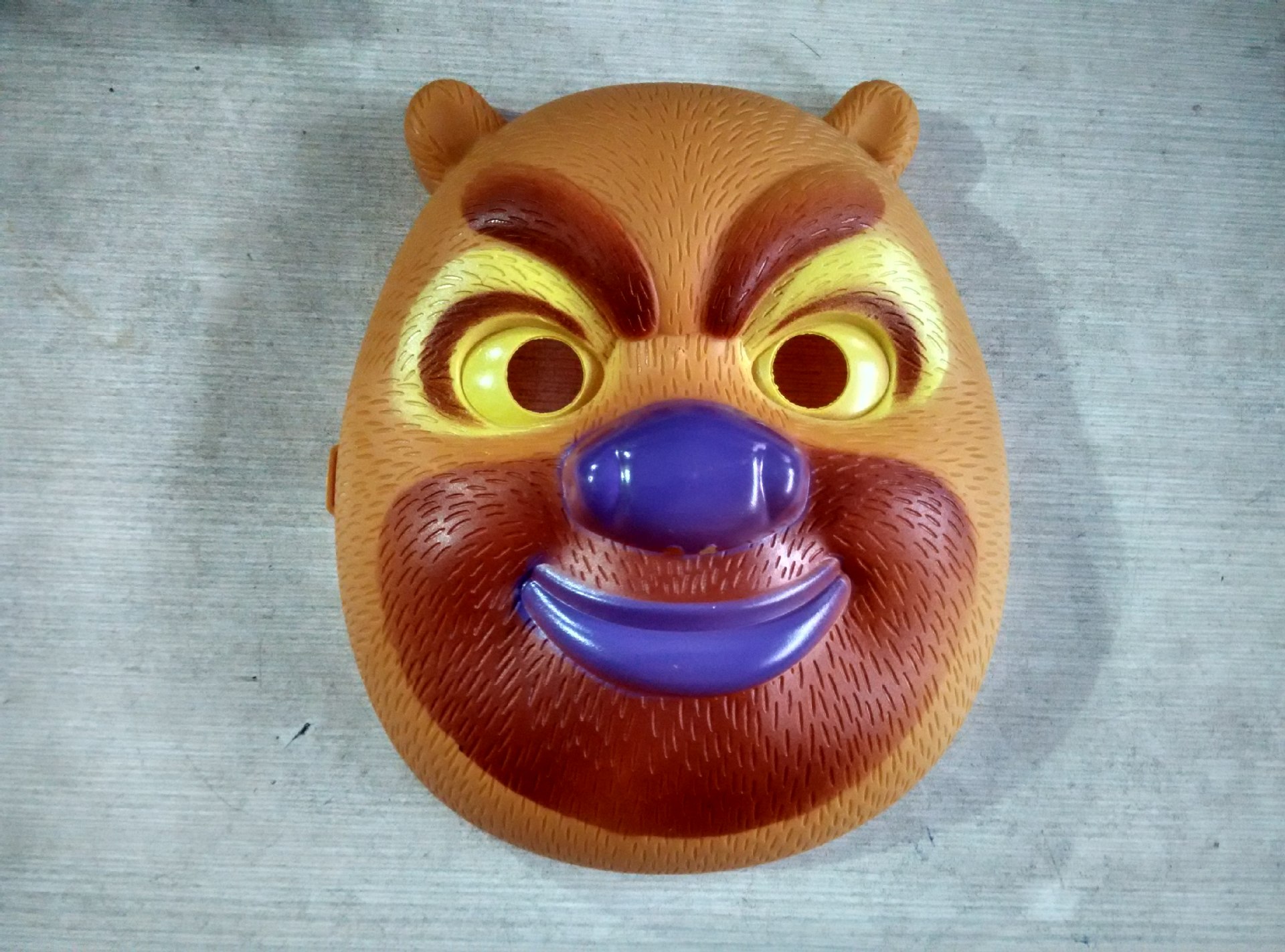 玩具 新奇特玩具 其它新奇玩具 批发儿童卡通面具 塑料精致熊面具