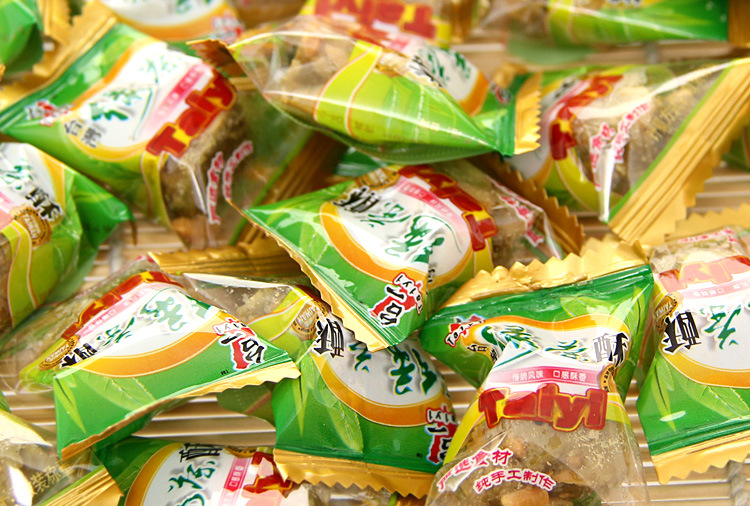 福建漳州台湾 台一抹茶味花生酥糖 绿茶酥 进口特产零食220g 40包/箱