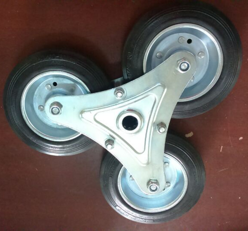 三角爬楼梯轮子 购物车星型轮