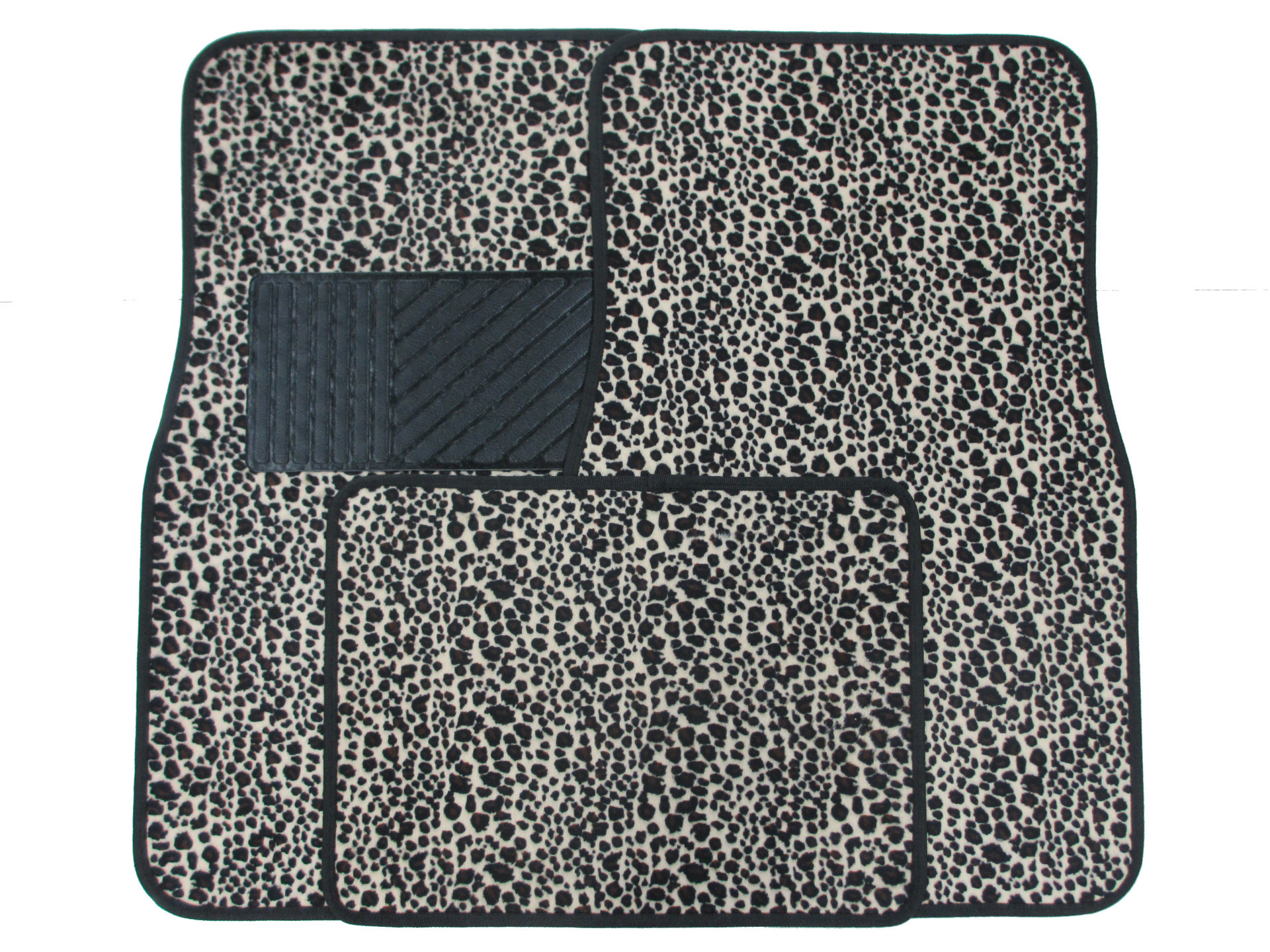 厂家直销防滑丙纶豹纹汽车pvc通用脚垫