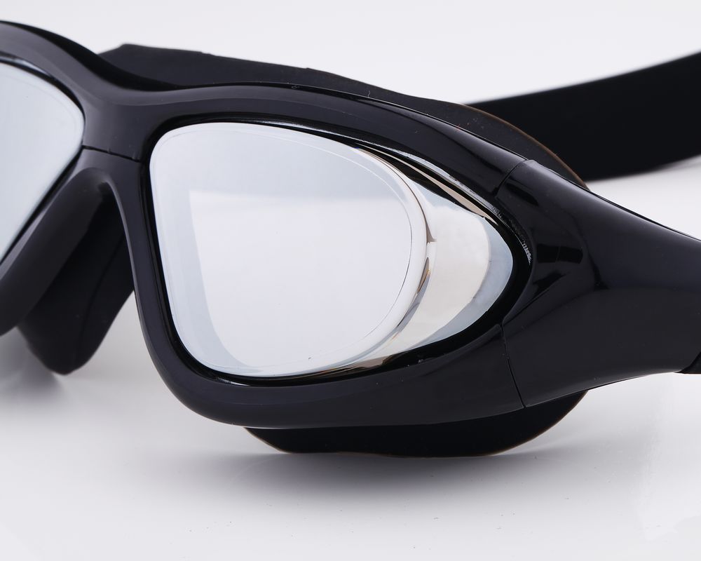 爆款大面框电镀游泳泳眼镜 热销成人泳镜批发