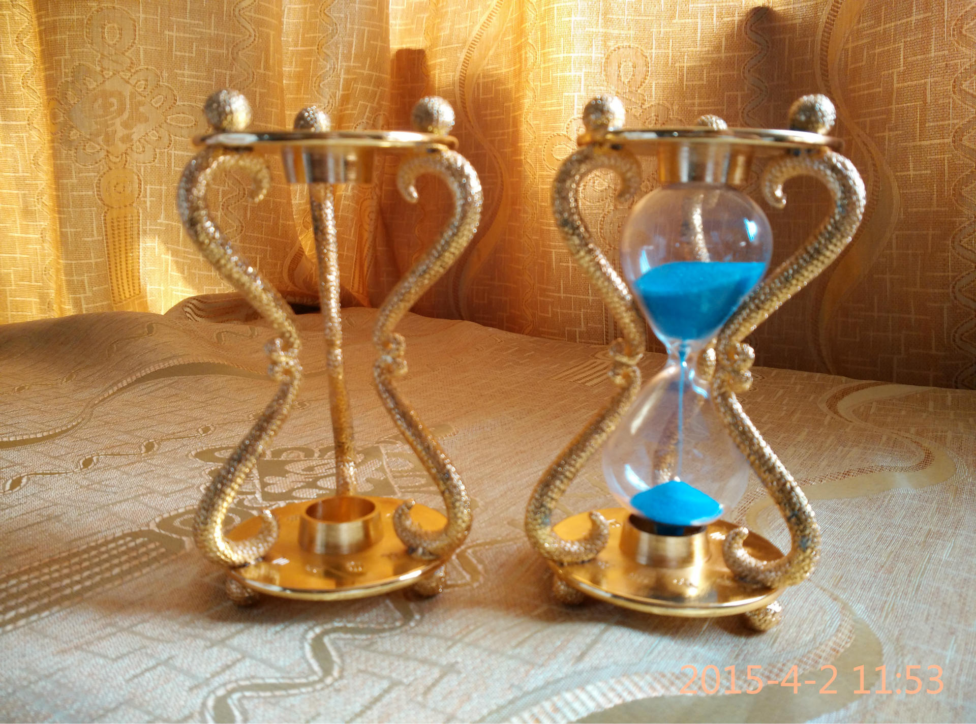 黄金高档沙漏时间沙钟室内摆件支持来图来样定做大量供货出口