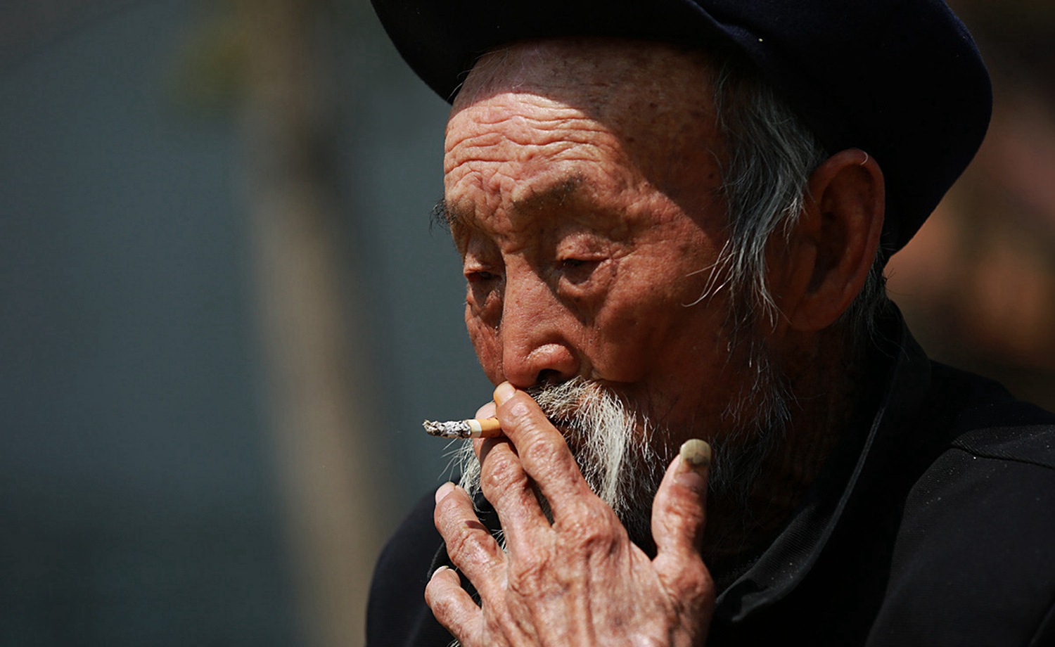 历经岁月沧桑的老人,经历过民国与文革,走过大跃进和大饥荒