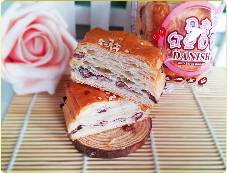 金风食品 丹麦红豆面包 一箱7斤