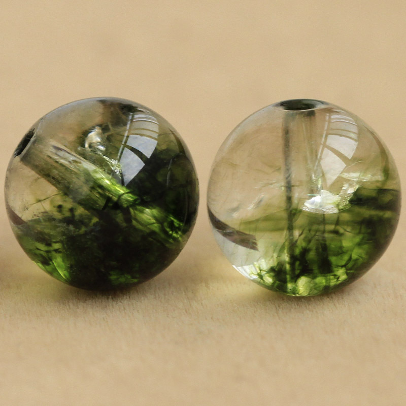 绿幽灵散珠 仿绿幽灵爆花晶 diy饰品配件 手链项链配珠半成品批发