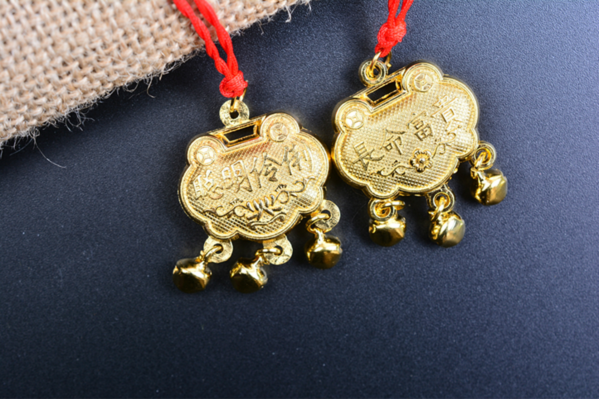 民族风项链 红绳长命锁 宝宝平安项链 长命富贵平安锁 平安吊坠