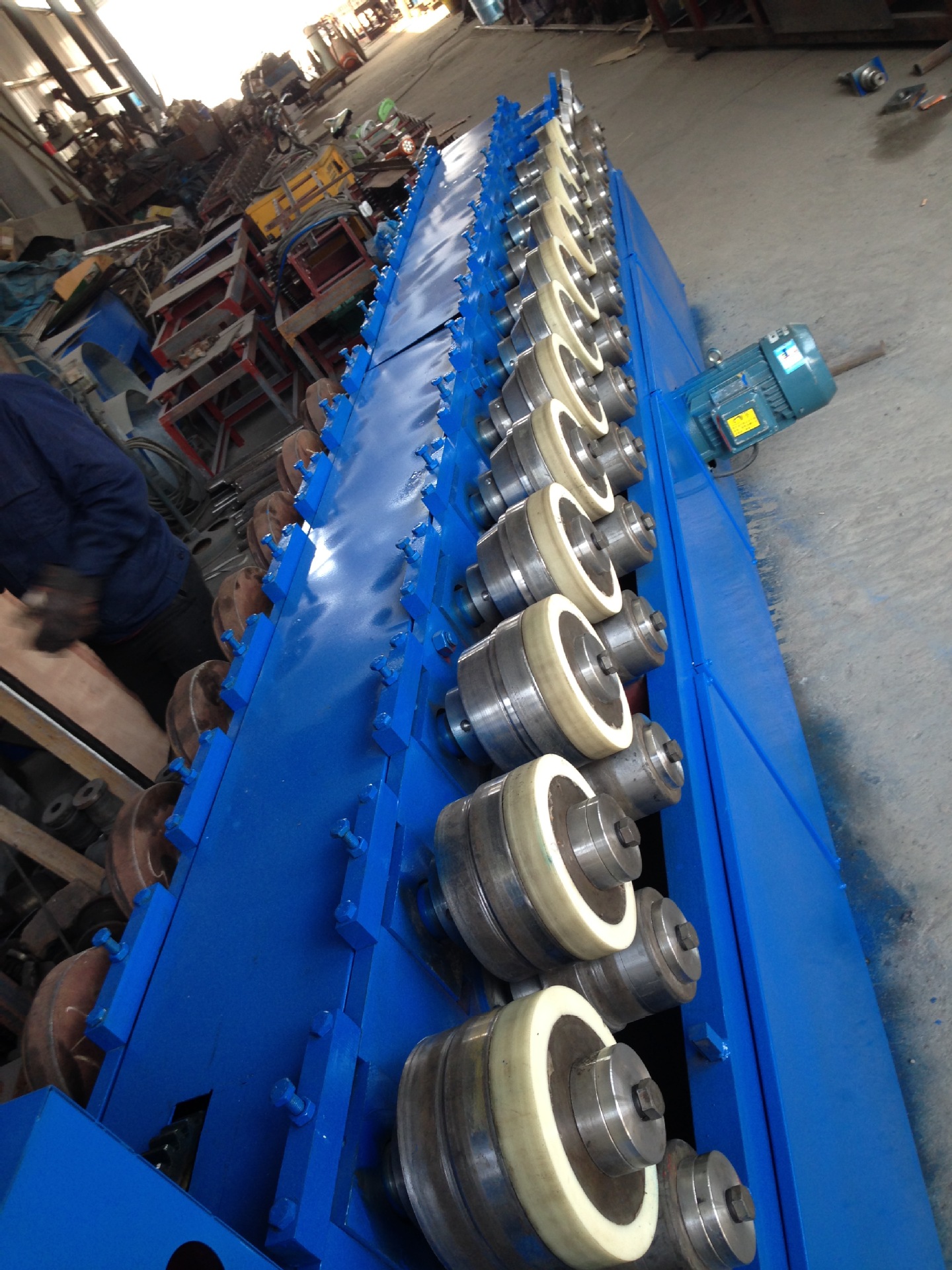 设计加工防火门门框小半径压槽机 不锈钢冷弯门框成型机