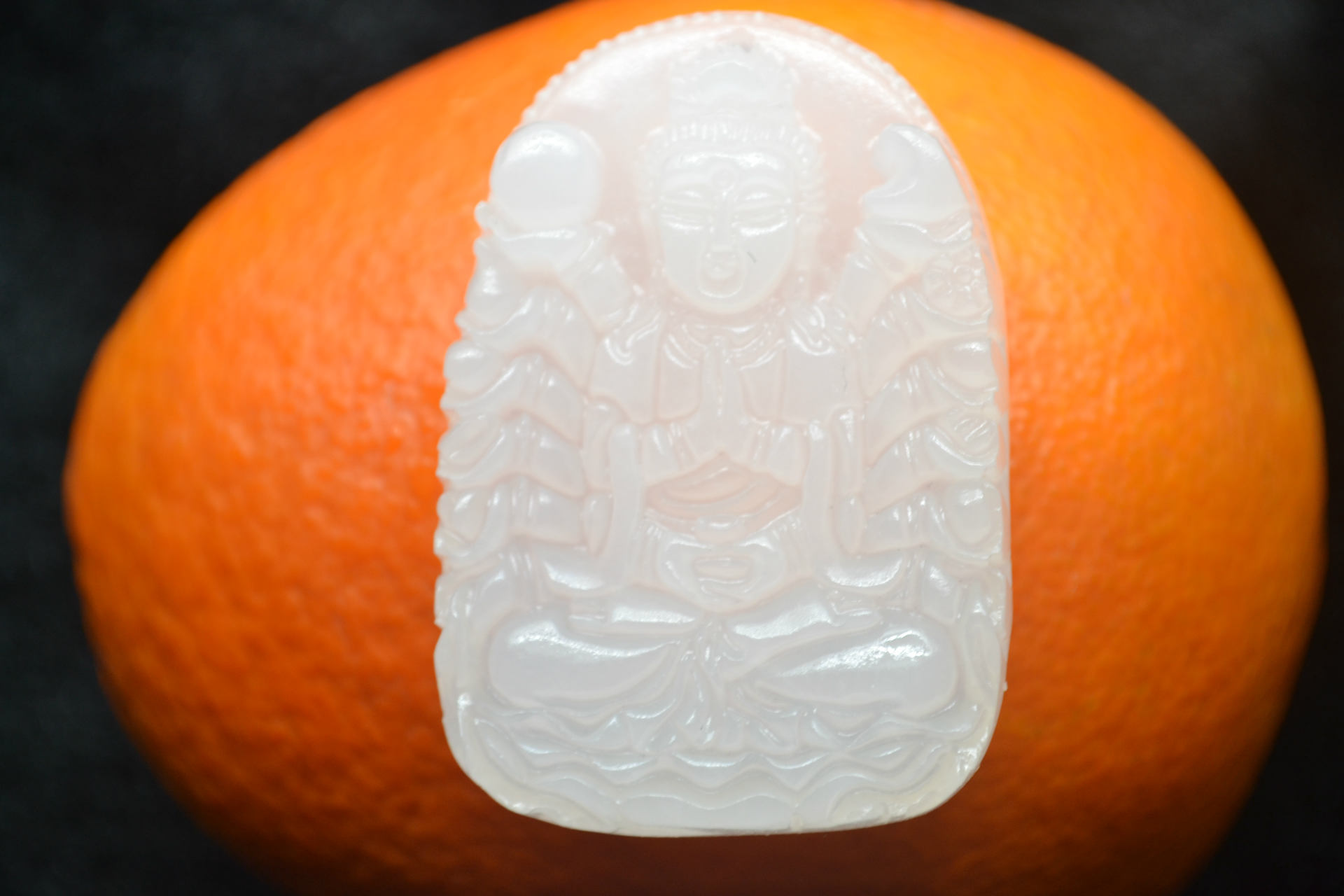 白玉天然阿富汗白玉千手观音吊坠羊脂级白玉a货假一赔万