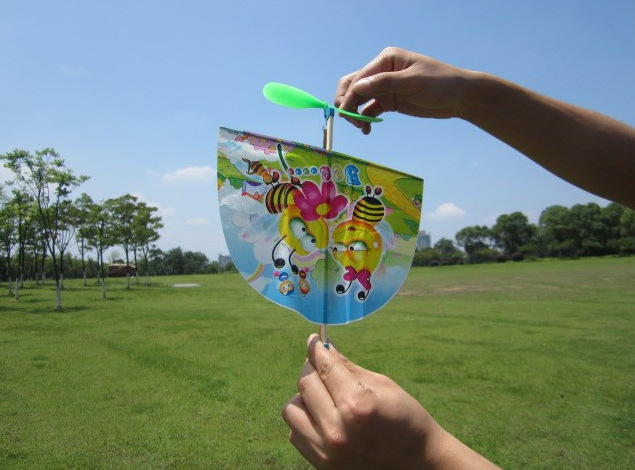 橡皮筋动力飞机 竹蜻蜓 批发