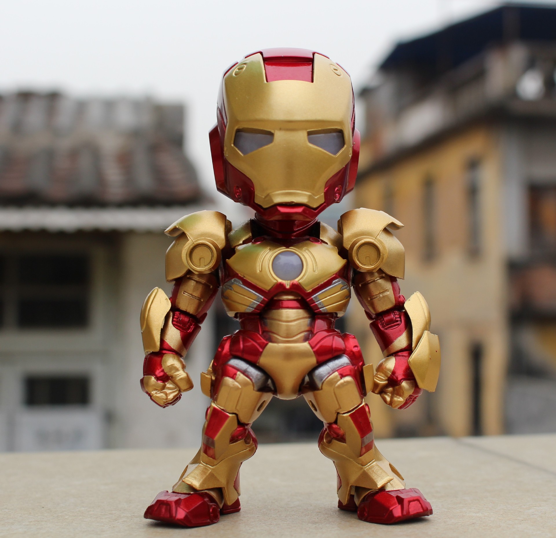 动漫批发 q版声控钢铁侠3 iron man mark iii mk4 q版手办图片_16