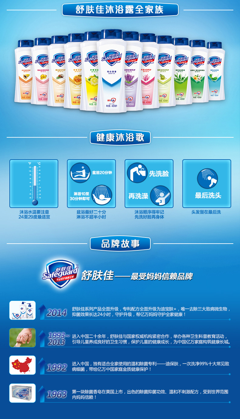 舒肤佳芦荟水润呵护型沐浴露720毫升