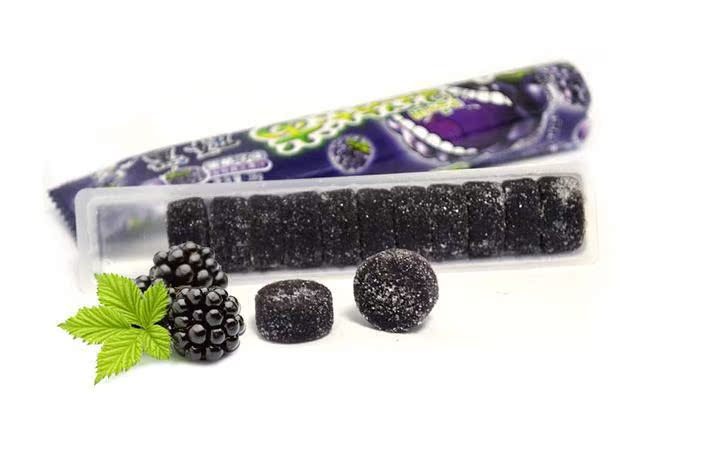 旺旺黑妞果汁软糖38g*18包qq弹力糖多口味儿童学生零食品配送批发