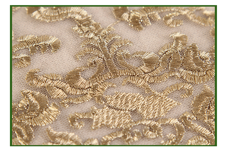 水溶金线绣花面料 立体绣花布 高档女装半身裙用布现货批发