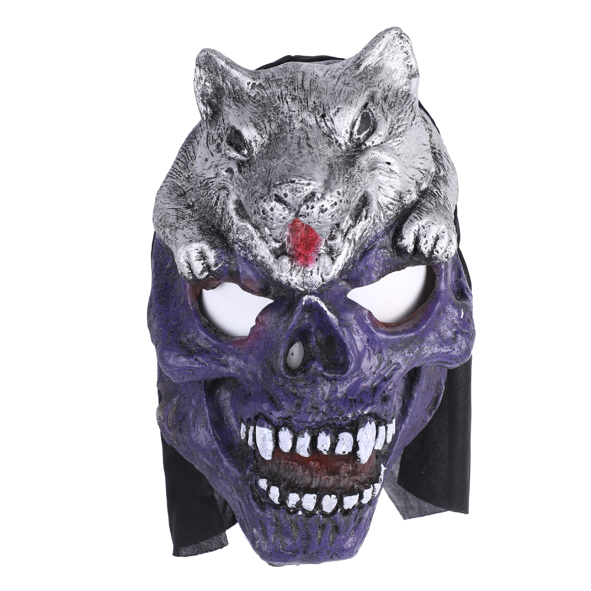 十二生肖面具 搪胶12生肖面具 万圣节面具批发 整人面具厂家批发