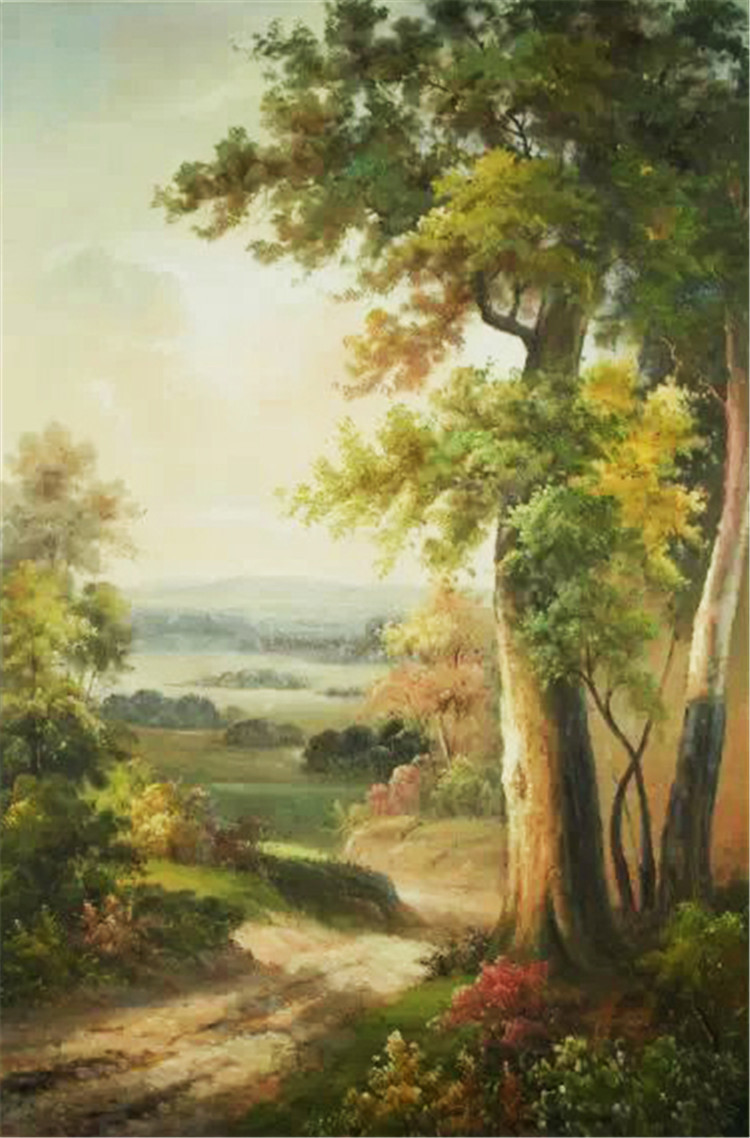 中高档细致风景画 家居装饰画油画批发 无框油画定制 古典装饰画