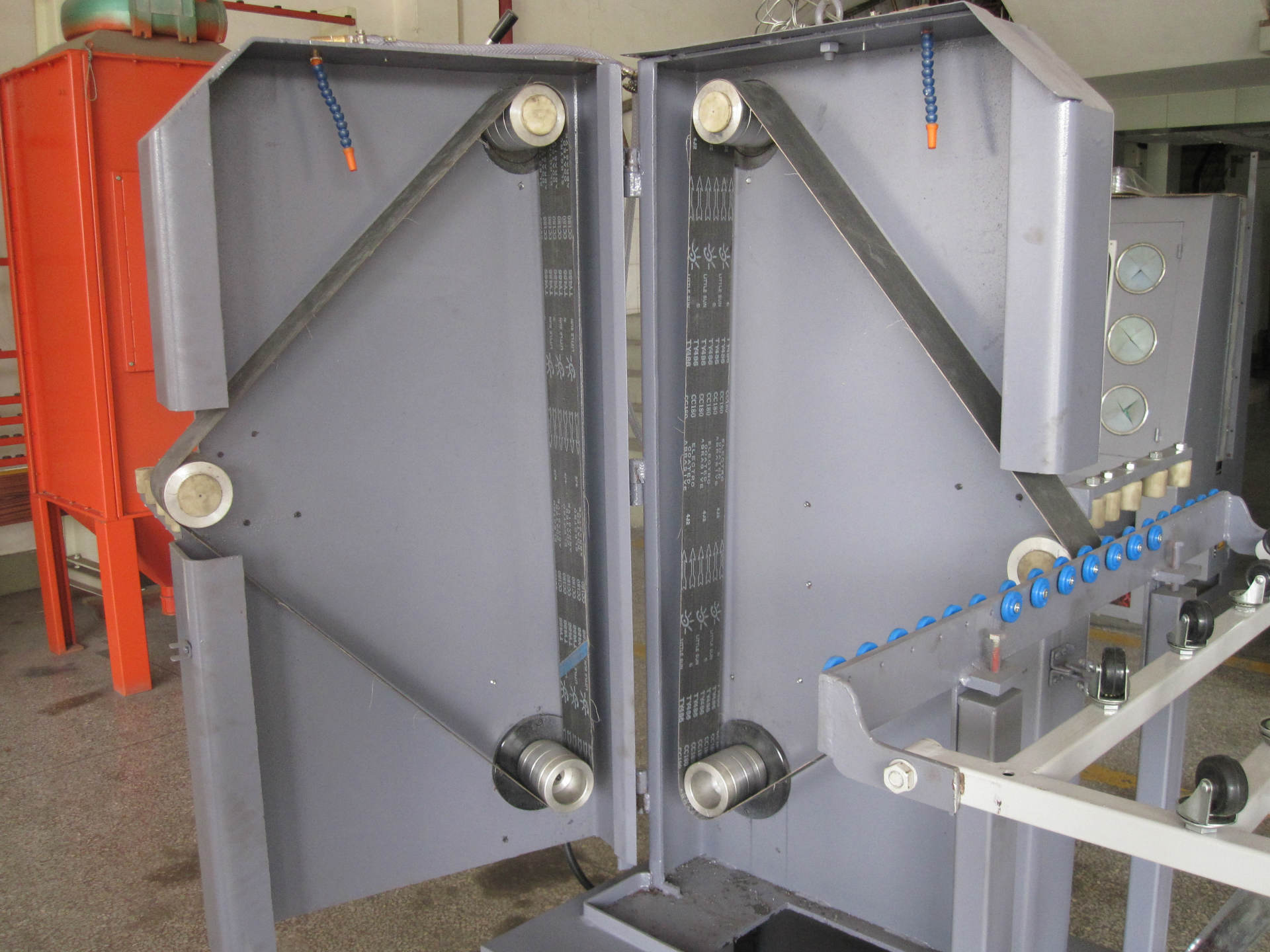 钢化玻璃砂带磨边机-门窗玻璃粗磨机砂带机