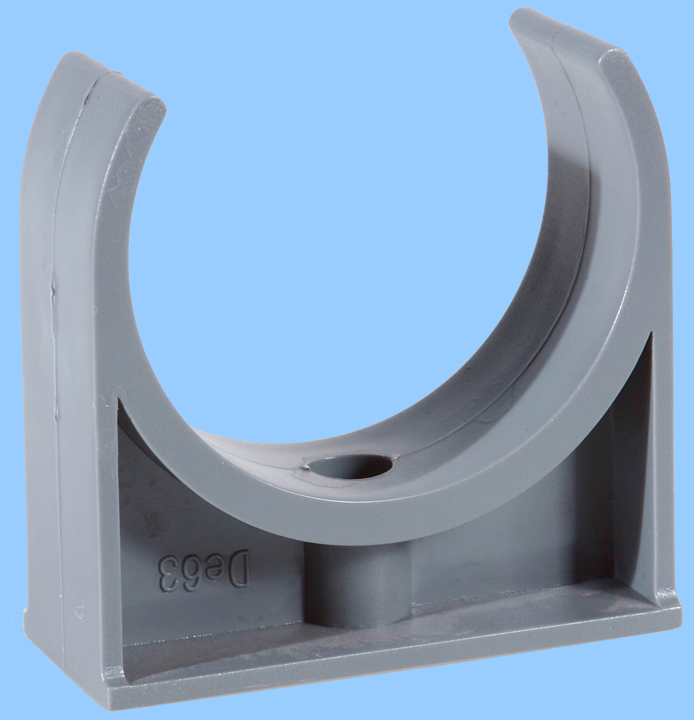 pvc-u管卡鞍卡座卡u型卡塑料管化工用给水用厂家定做环保塑料排卡