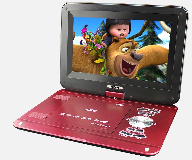 sast/先科 1206 便携式移动dvd影碟evd播放机带小电视13.8寸
