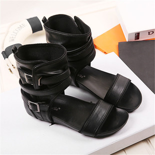 韩国官网同款n9系列休闲罗马女鞋坡跟大码凉鞋40码サンダルの卸売