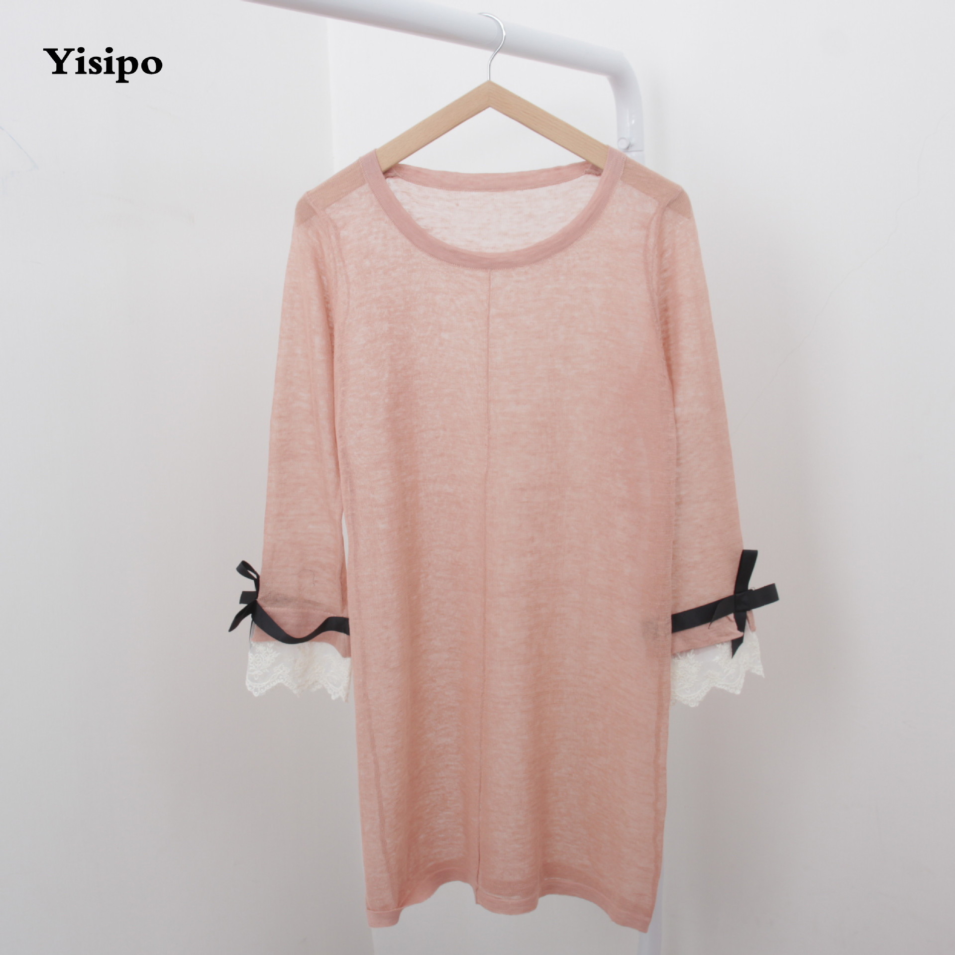 2015春夏新款女中长款亚麻针织衫 宽松大码罩衫防晒衣 厂家批发