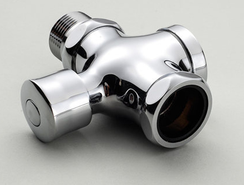 手按式延时冲水阀 大便中四通冲洗阀 手压冲水器 自闭式冲水阀