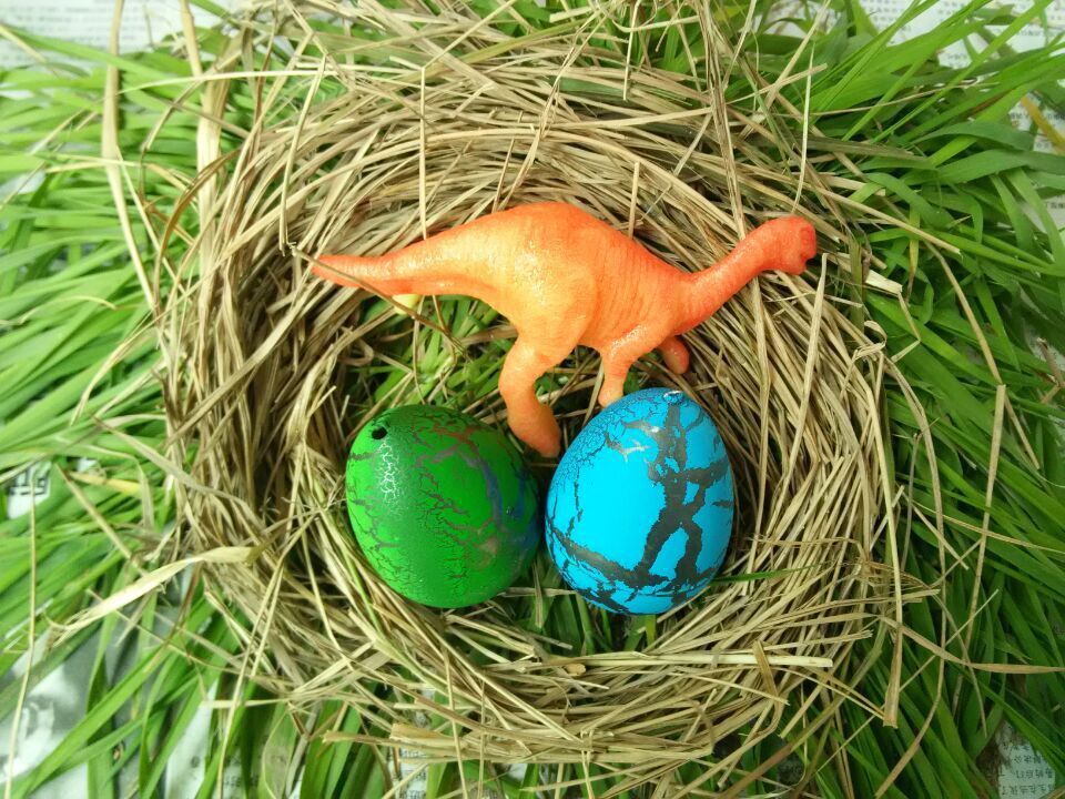 特大彩色裂痕恐龙蛋孵化泡水神奇复活恐龙蛋地摊爆款