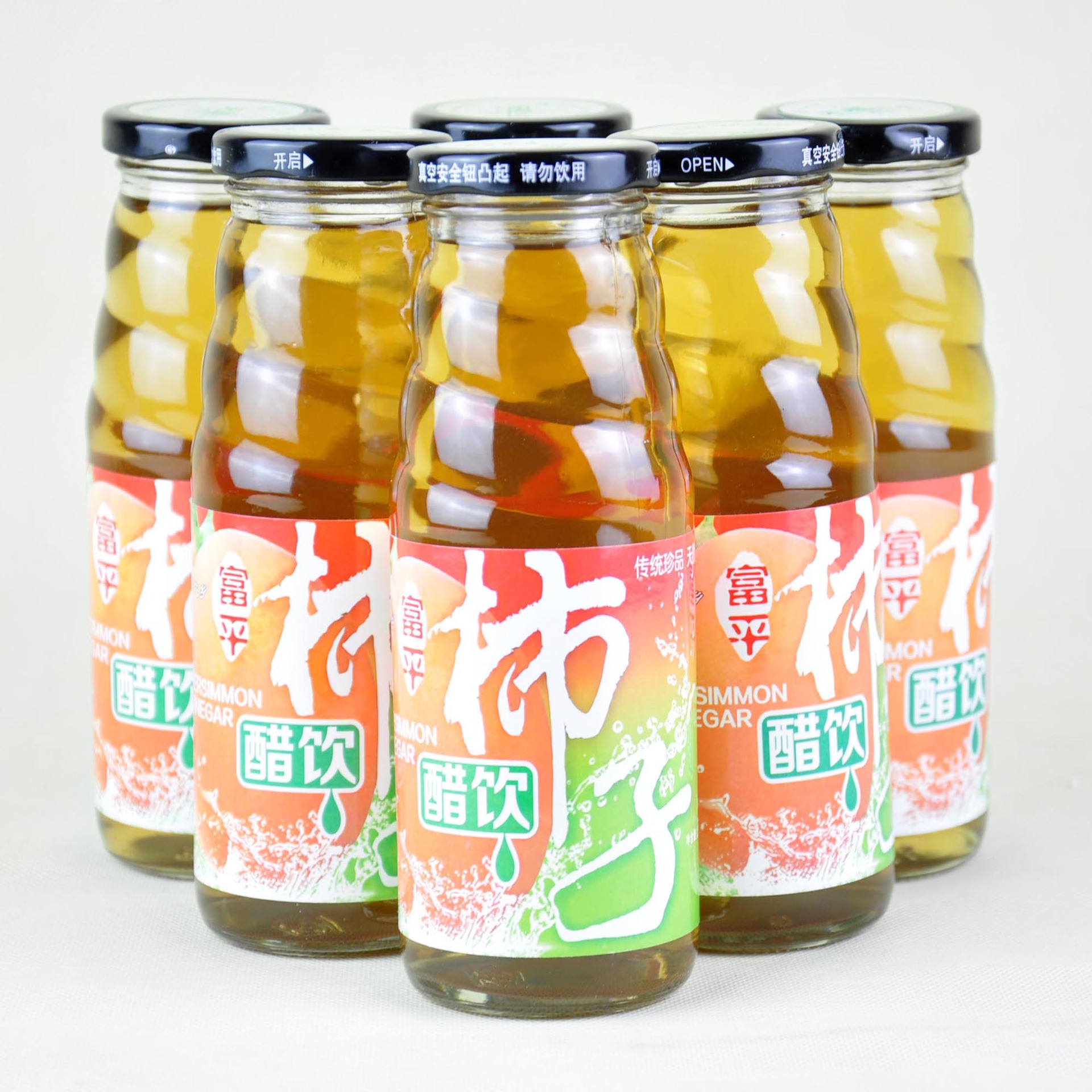 陕西富平柿子醋饮300ml(玻璃瓶装)