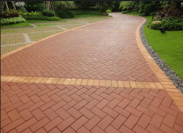 厂家直销:陶土砖 广场砖 200*100 铺路砖 机压陶土砖 陶土透水砖