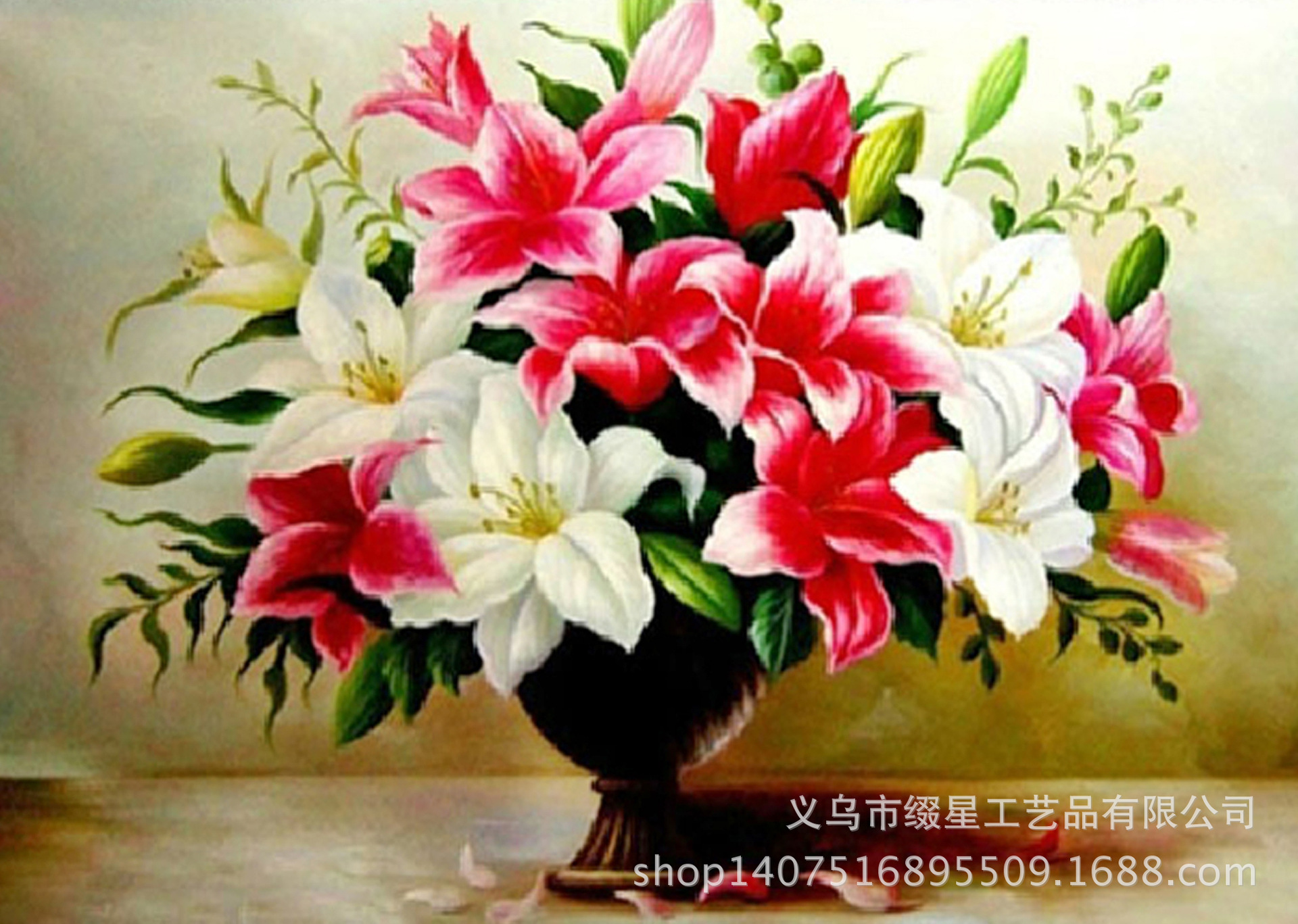 花瓶钻石_百合花瓶钻石diy 树脂 厂家直销 诚招代理支持代发