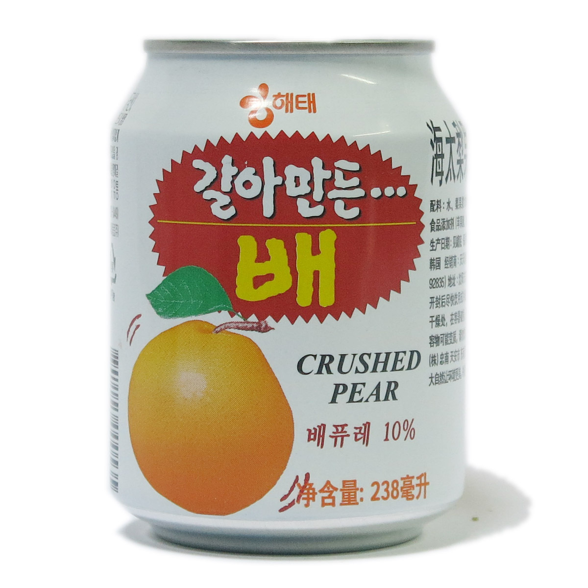 韩国 海太 橙汁 果粒饮品 礼盒装238ml*72罐/箱 批发