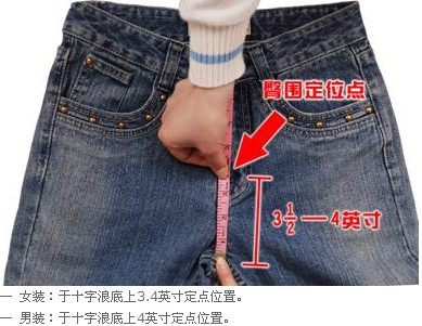 你知道牛仔裤的尺码怎样测量吗?
