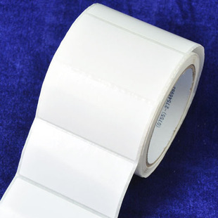 新80*45mm*1063单排不干胶铜版标签纸 白色标签机打印纸 条码贴纸
