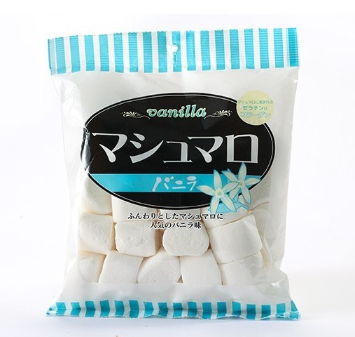 日本进口零食品 超大优质棉花糖 原味,草莓味