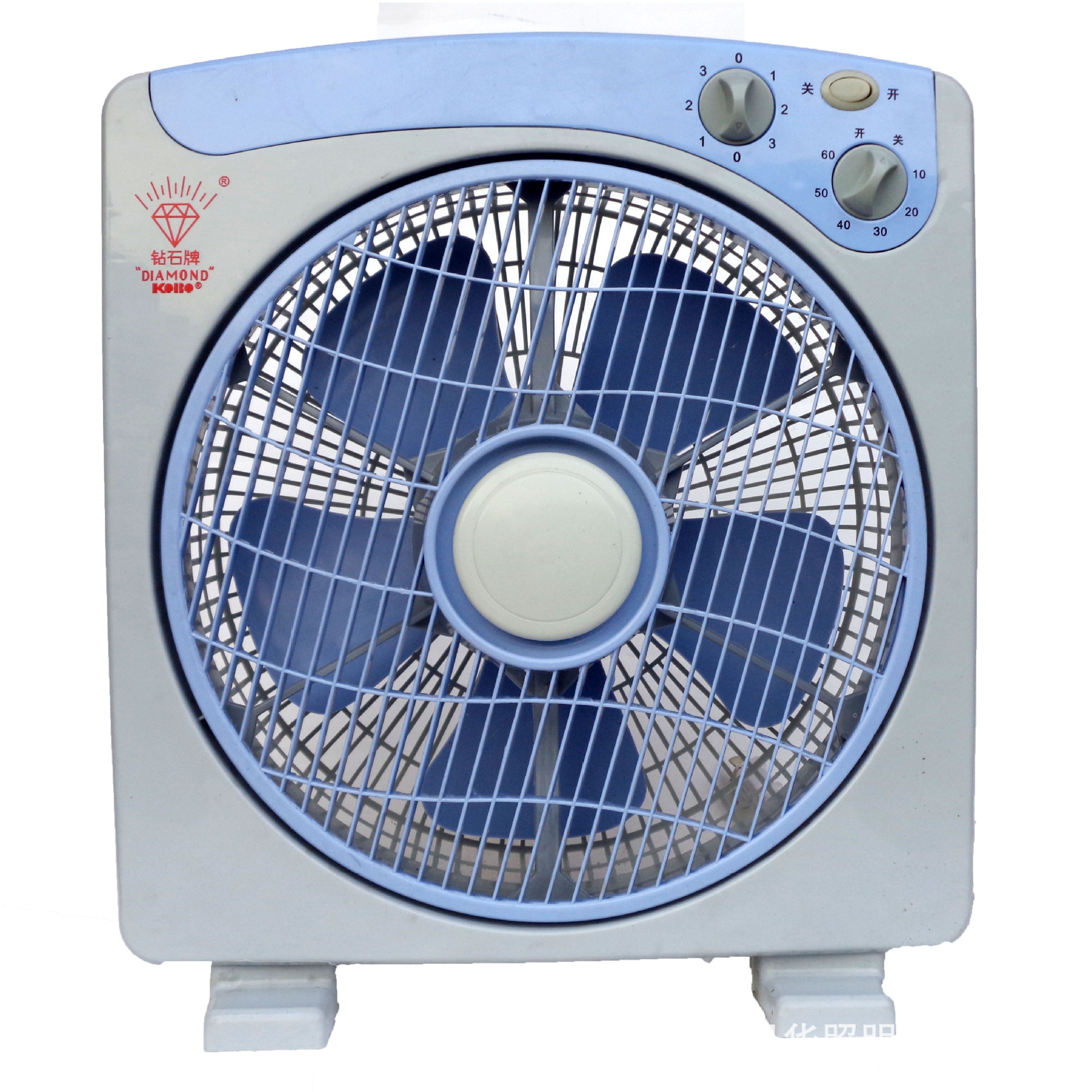 钻石牌电风扇 鸿运扇 12寸家用台式转页扇 方角钻石湖南总代理